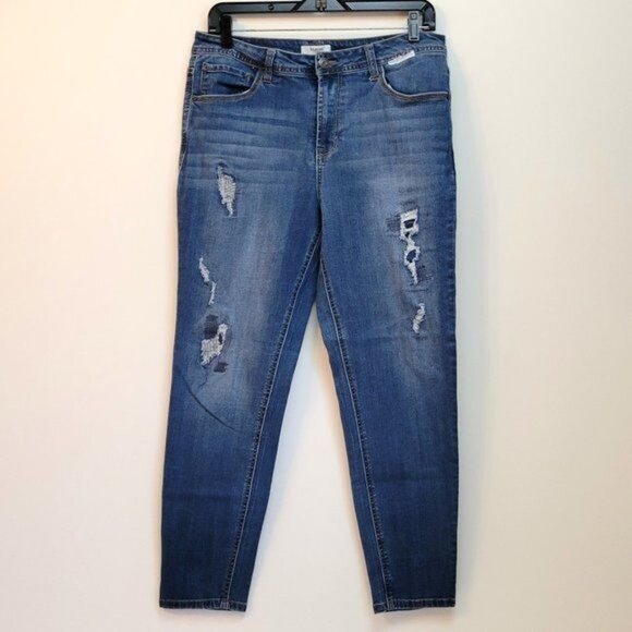 Kensie High Roller Cropped Jeans - Picture 1 of 5